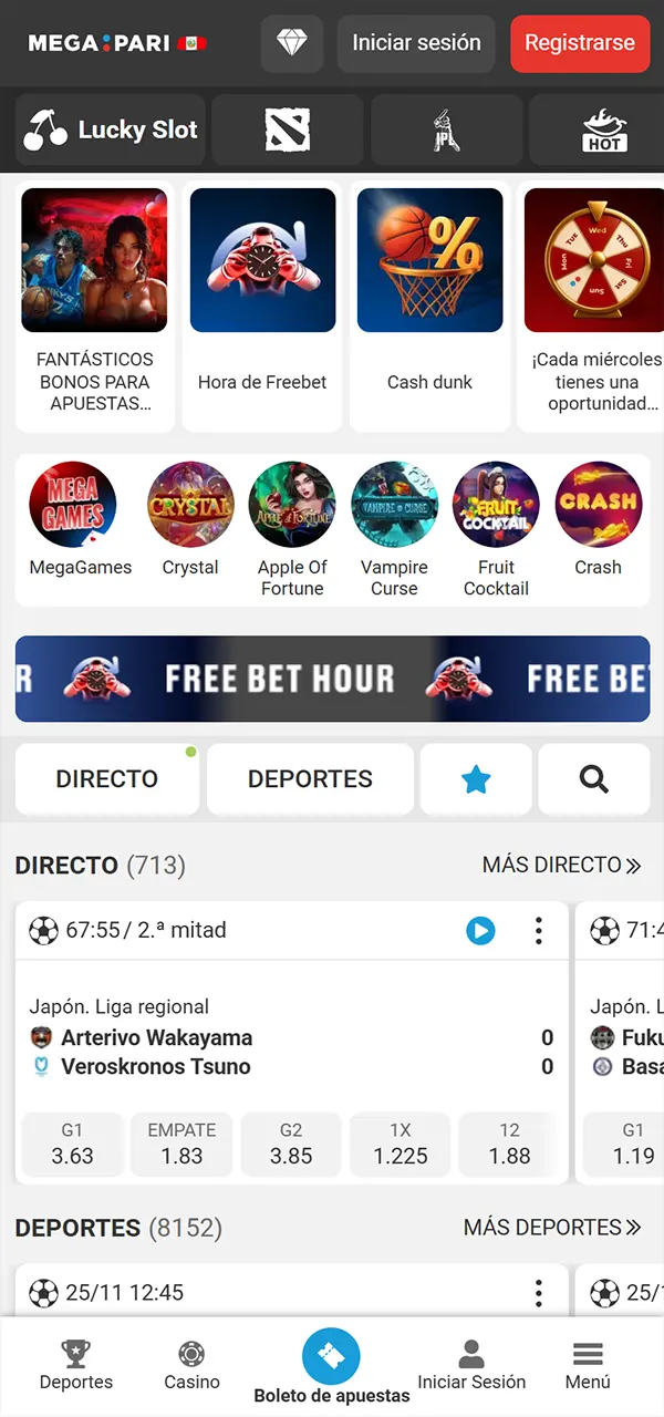 Descubre la plataforma Megapari y juega a tus juegos favoritos.