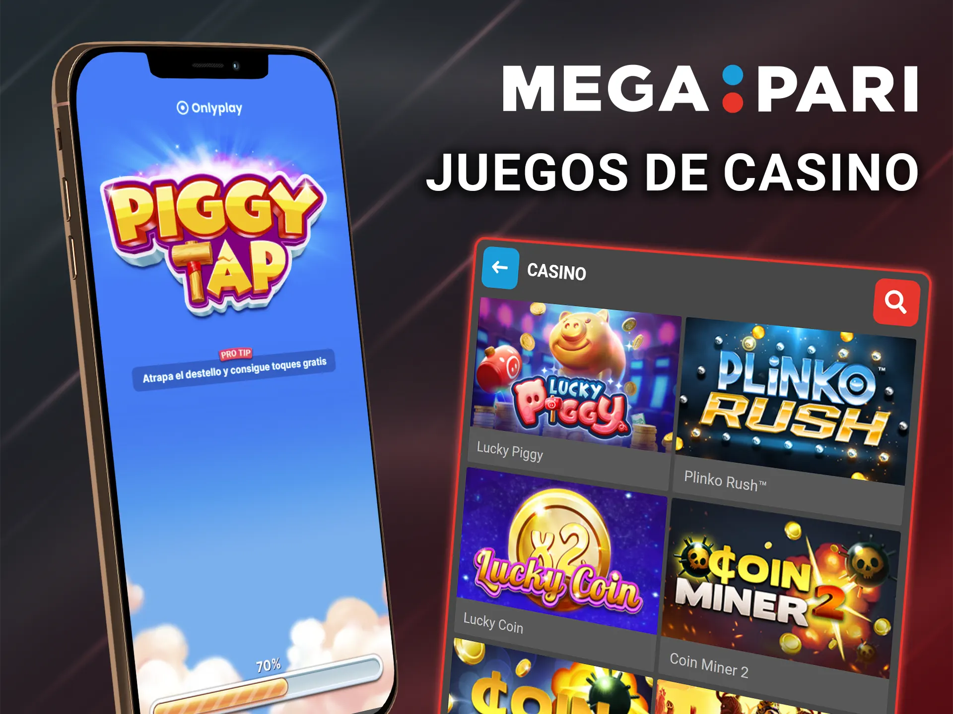 Juega a los mejores juegos en el casino Megapari.