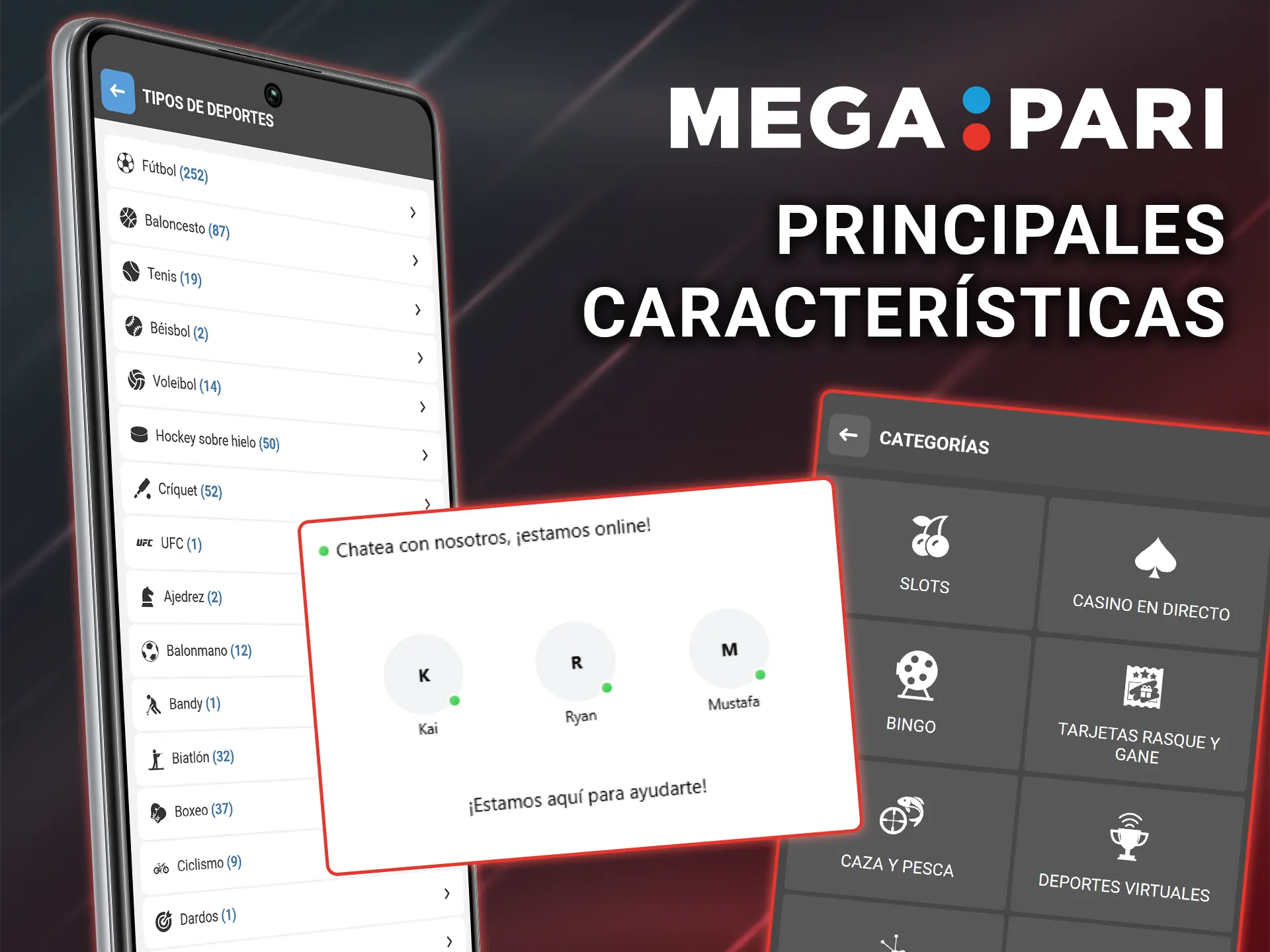 Descubre las principales características de la aplicación Megapari.