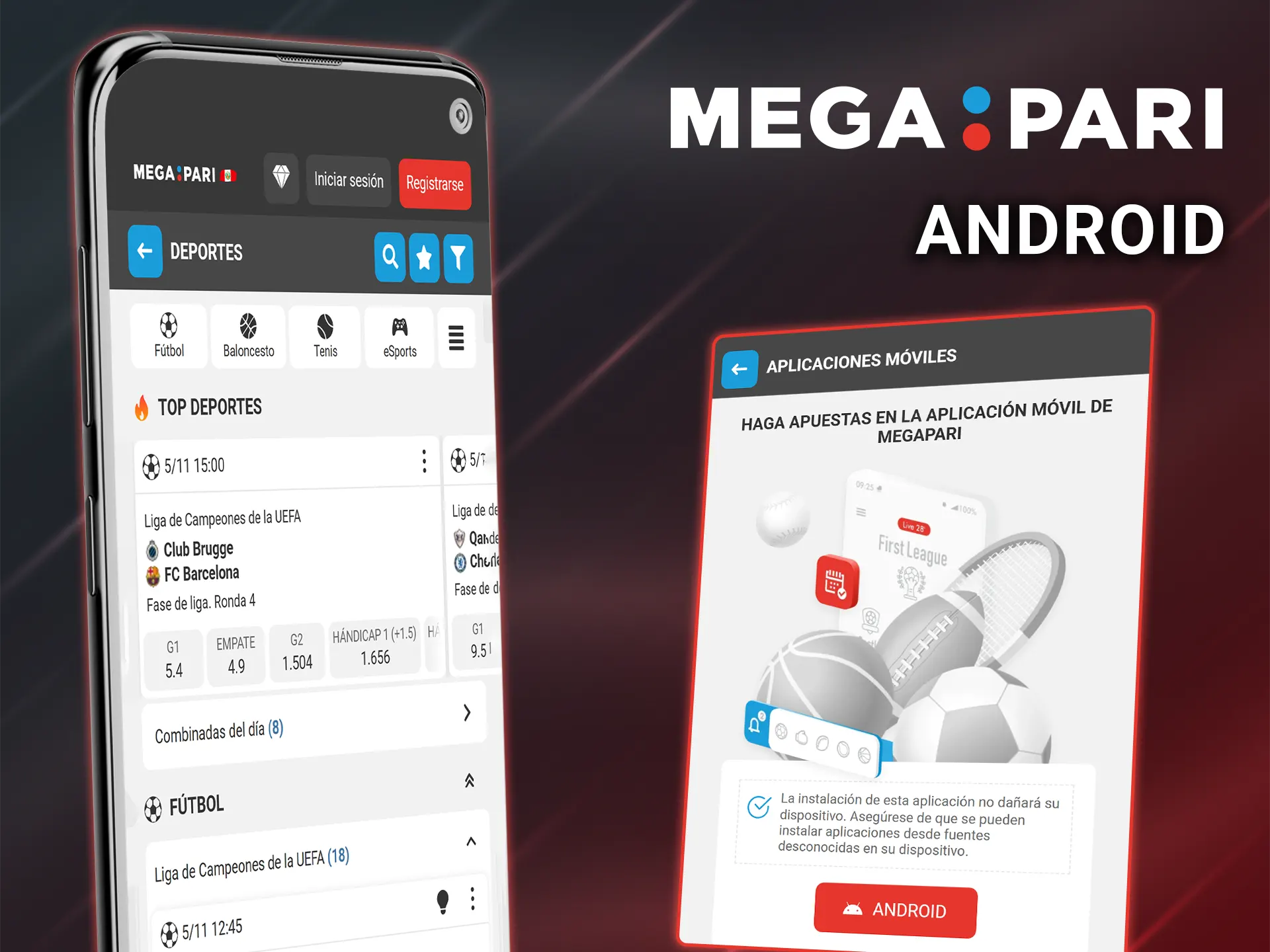 Descarga la cómoda aplicación para Android de Megapari.