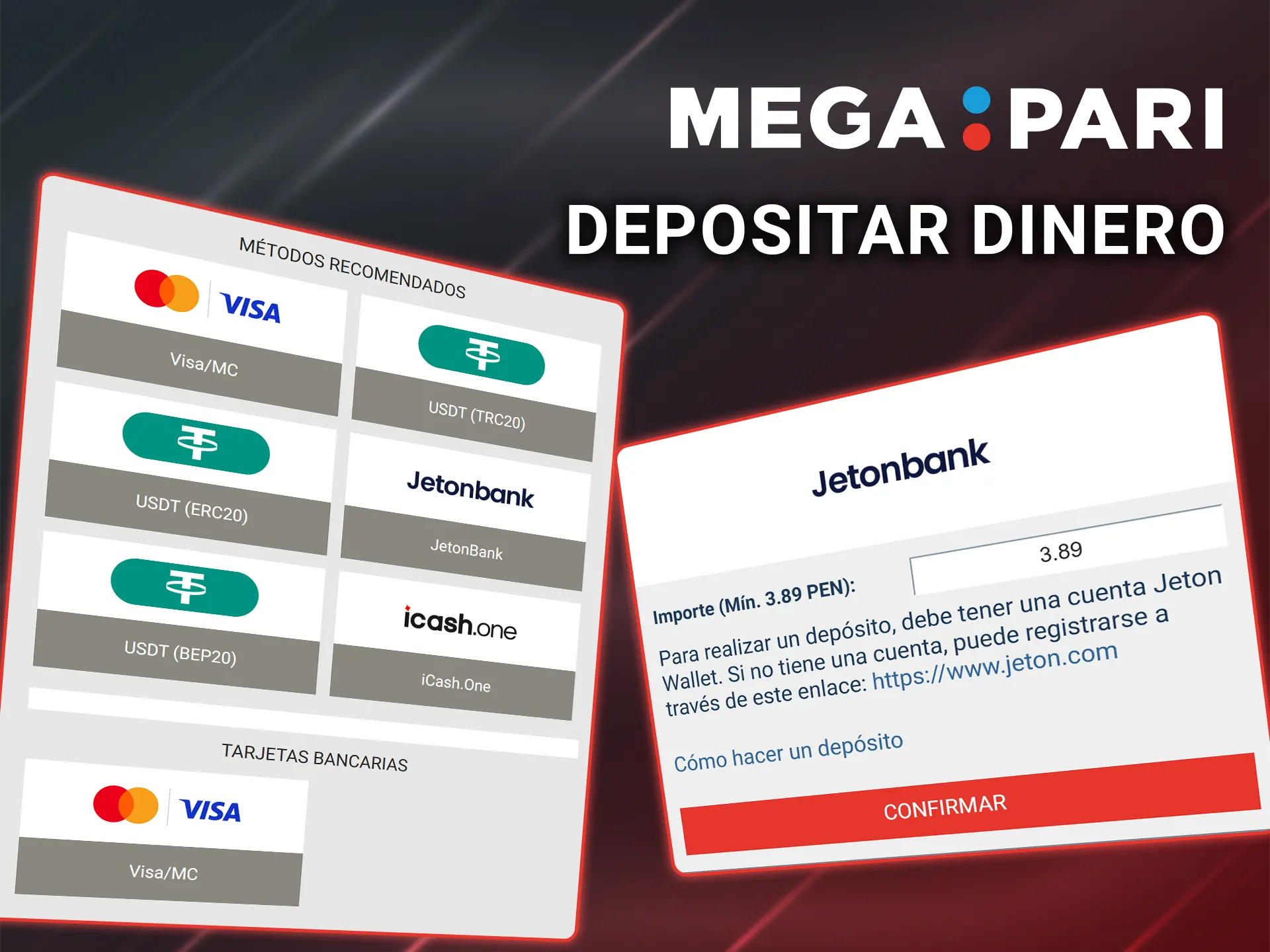Recarga tu cuenta y empieza a jugar en Megapari.
