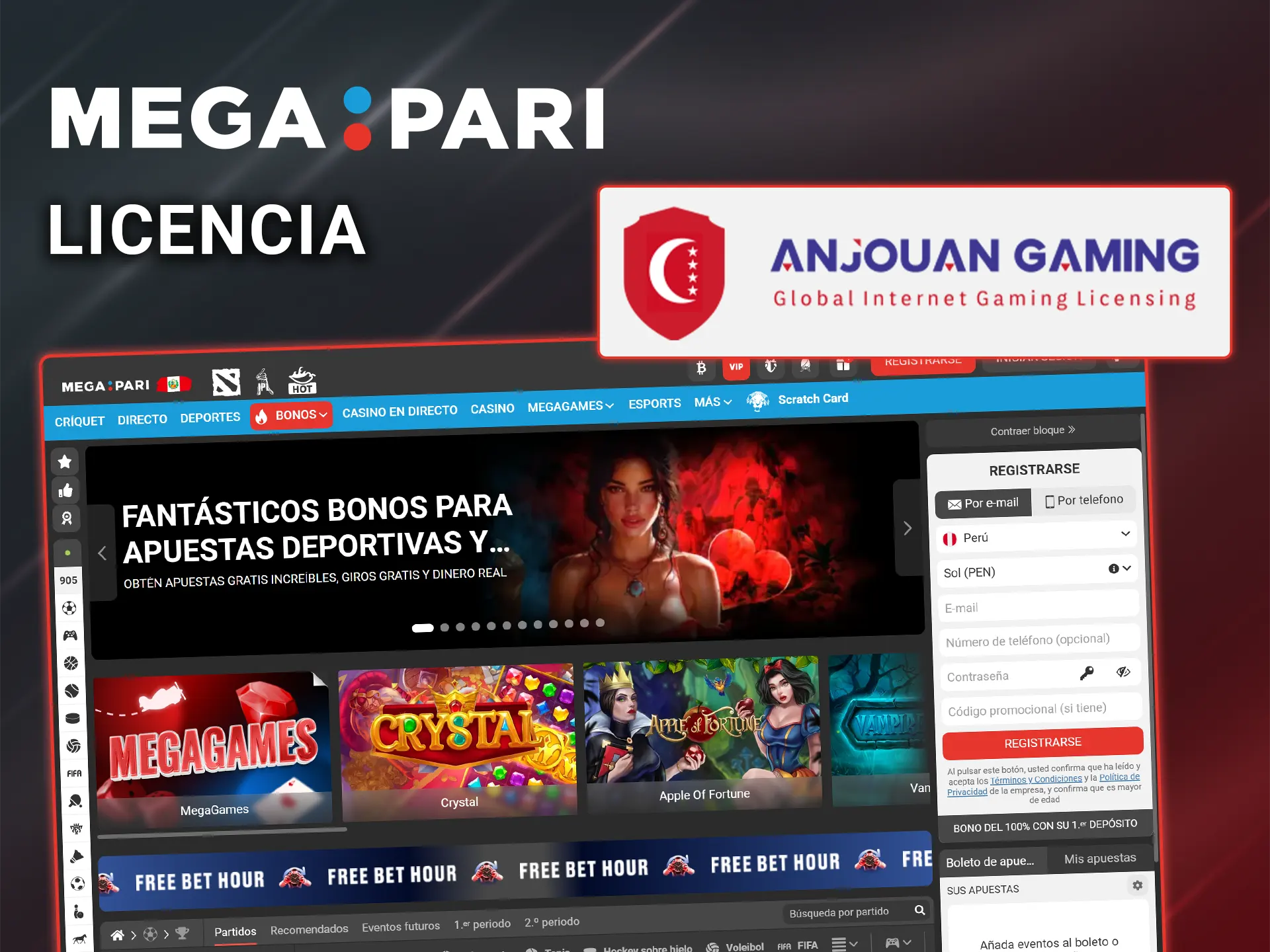 Infórmate sobre la licencia y la fiabilidad de Megapari.