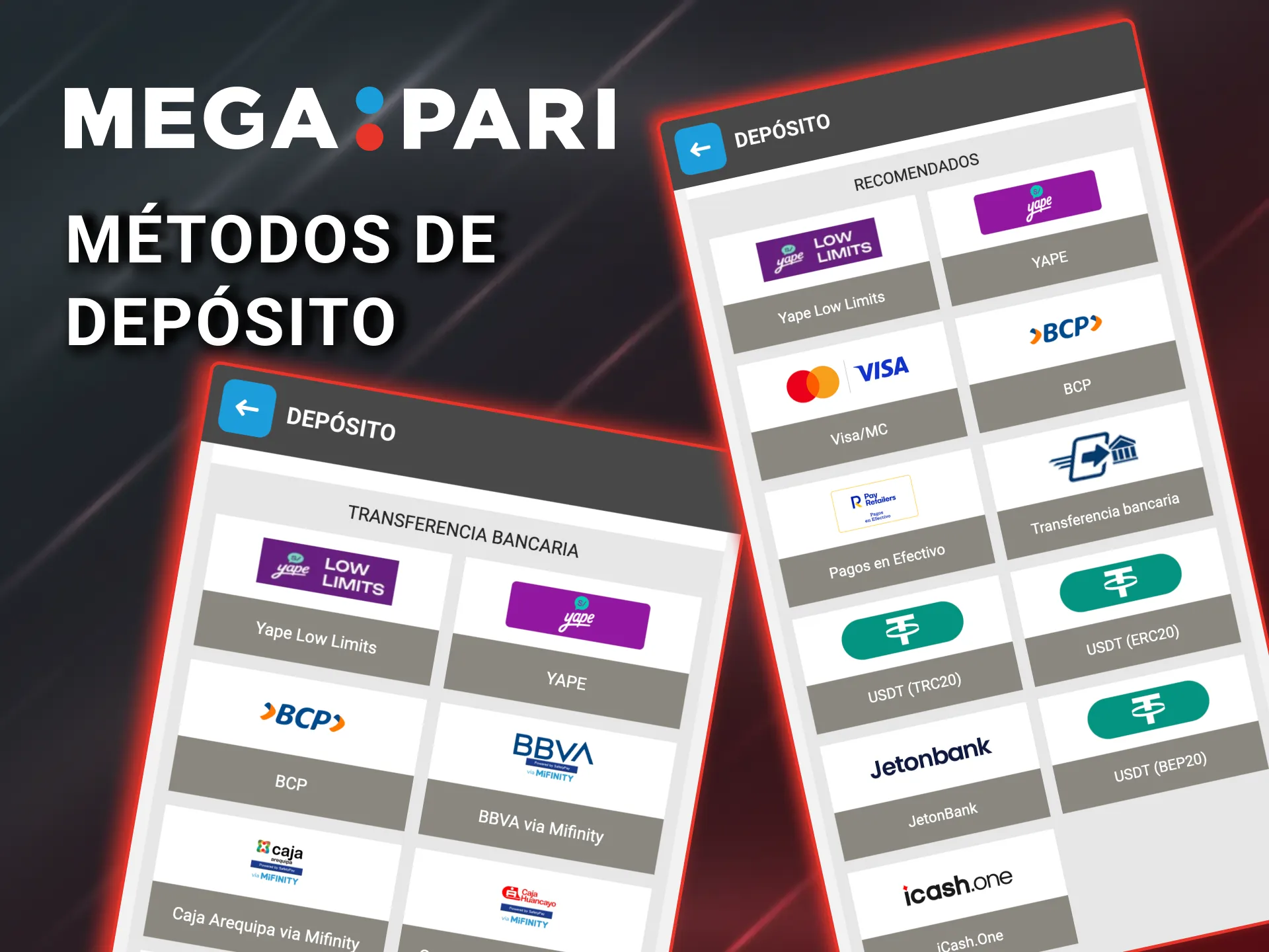 Juega Aviator en Megapari con Visa BCP Yape y criptomonedas.