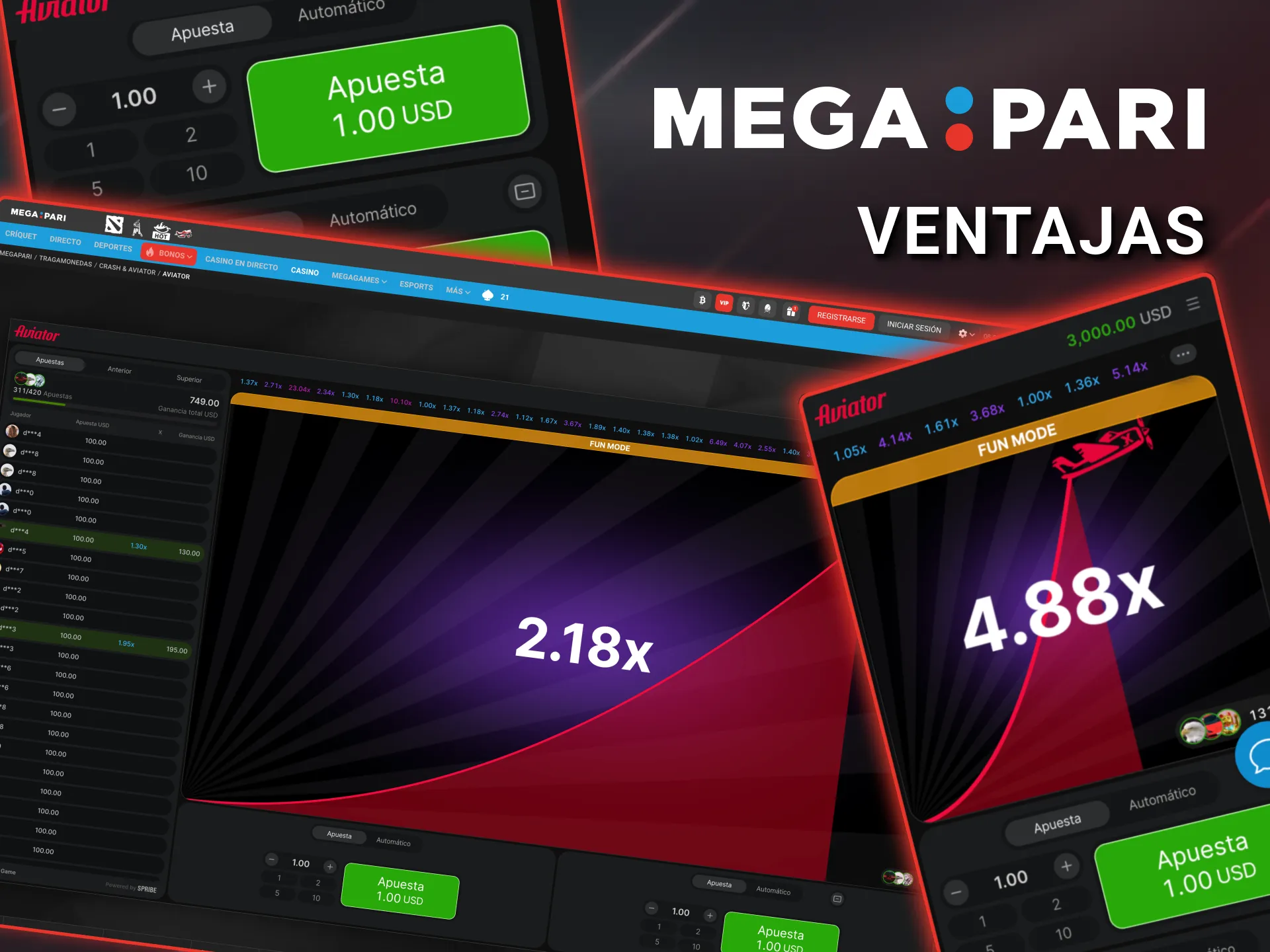 Megapari Aviator ventajas claras con demo gratis y soporte continuo.