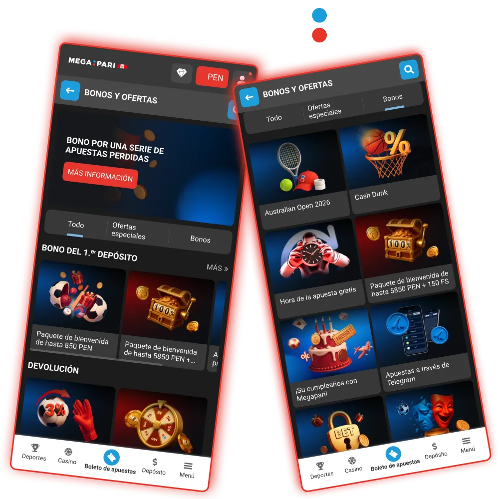 Gana más desde el inicio con bonos escalonados en Megapari.