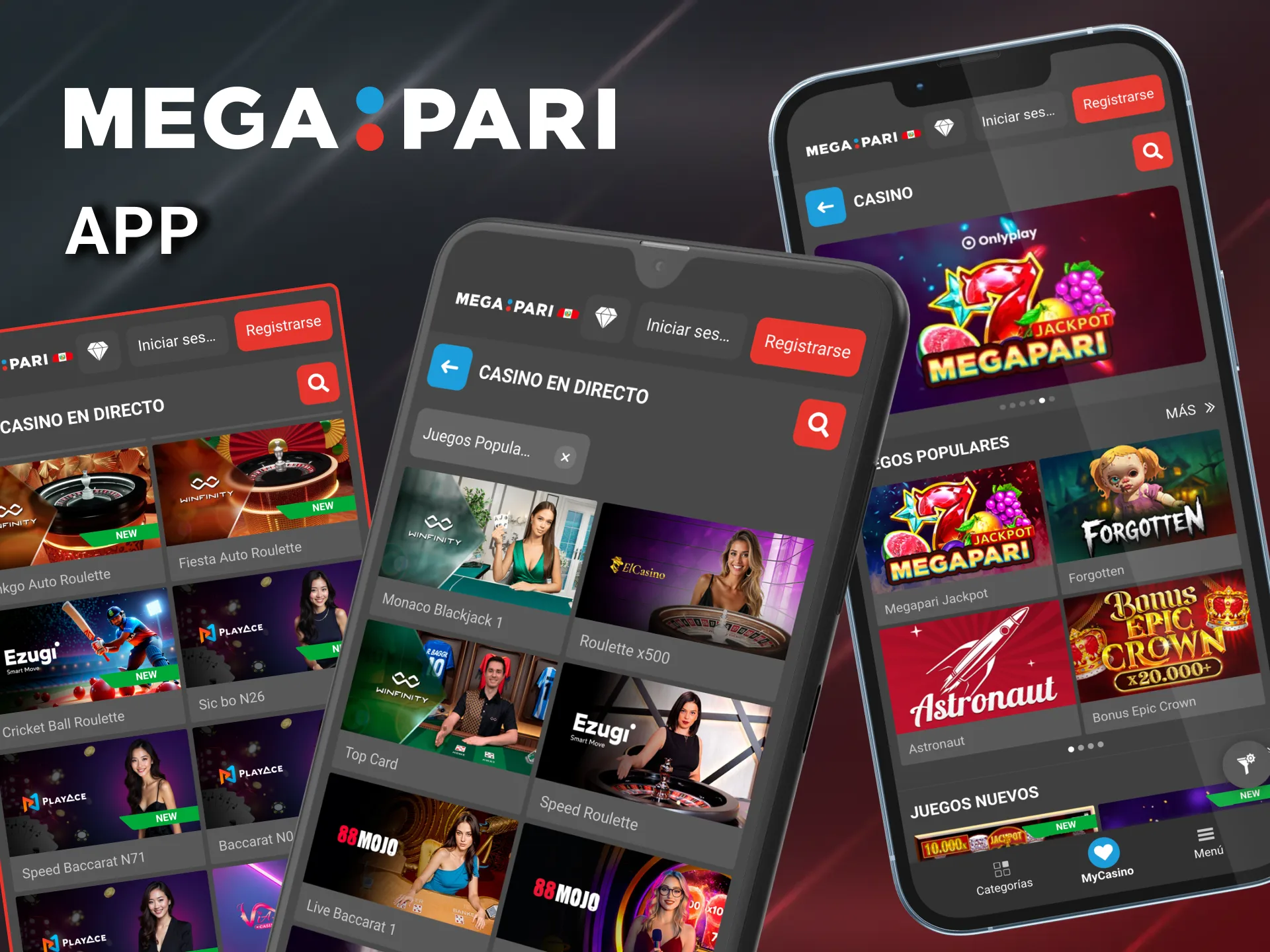 Megapari presenta app PWA optimizada para Android e iOS con sesiones estables.