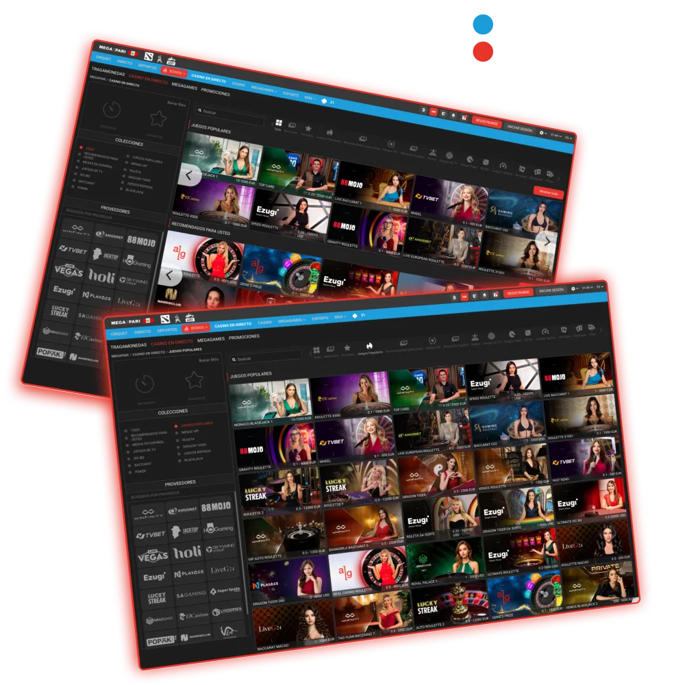 En Megapari disfrutas ruleta, blackjack y baccarat en vivo con pagos locales seguros.