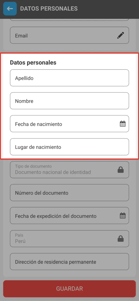 Megapari Perú requiere comprobante de domicilio actualizado con tu dirección.