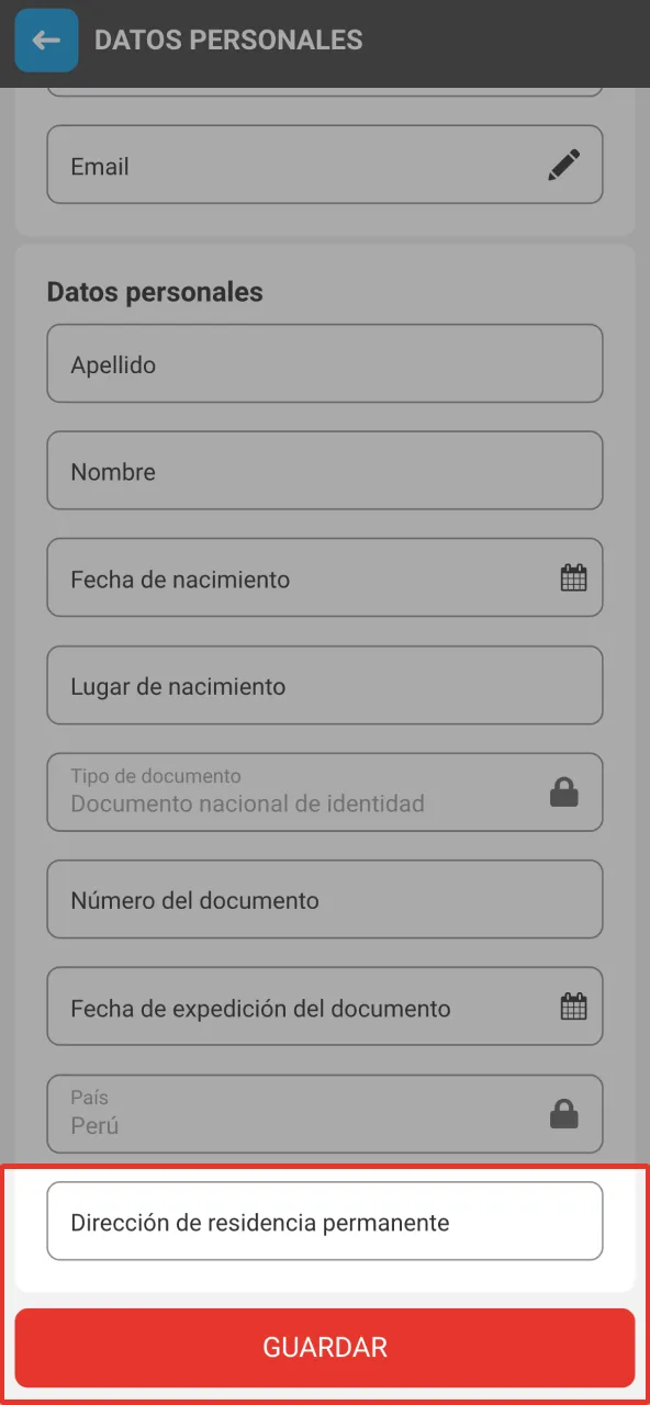 Megapari Perú requiere comprobante del pago con datos protegidos.