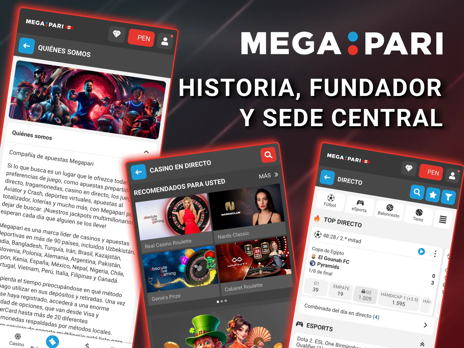 Historia y sede de Megapari Perú disponibles en registros públicos confiables.