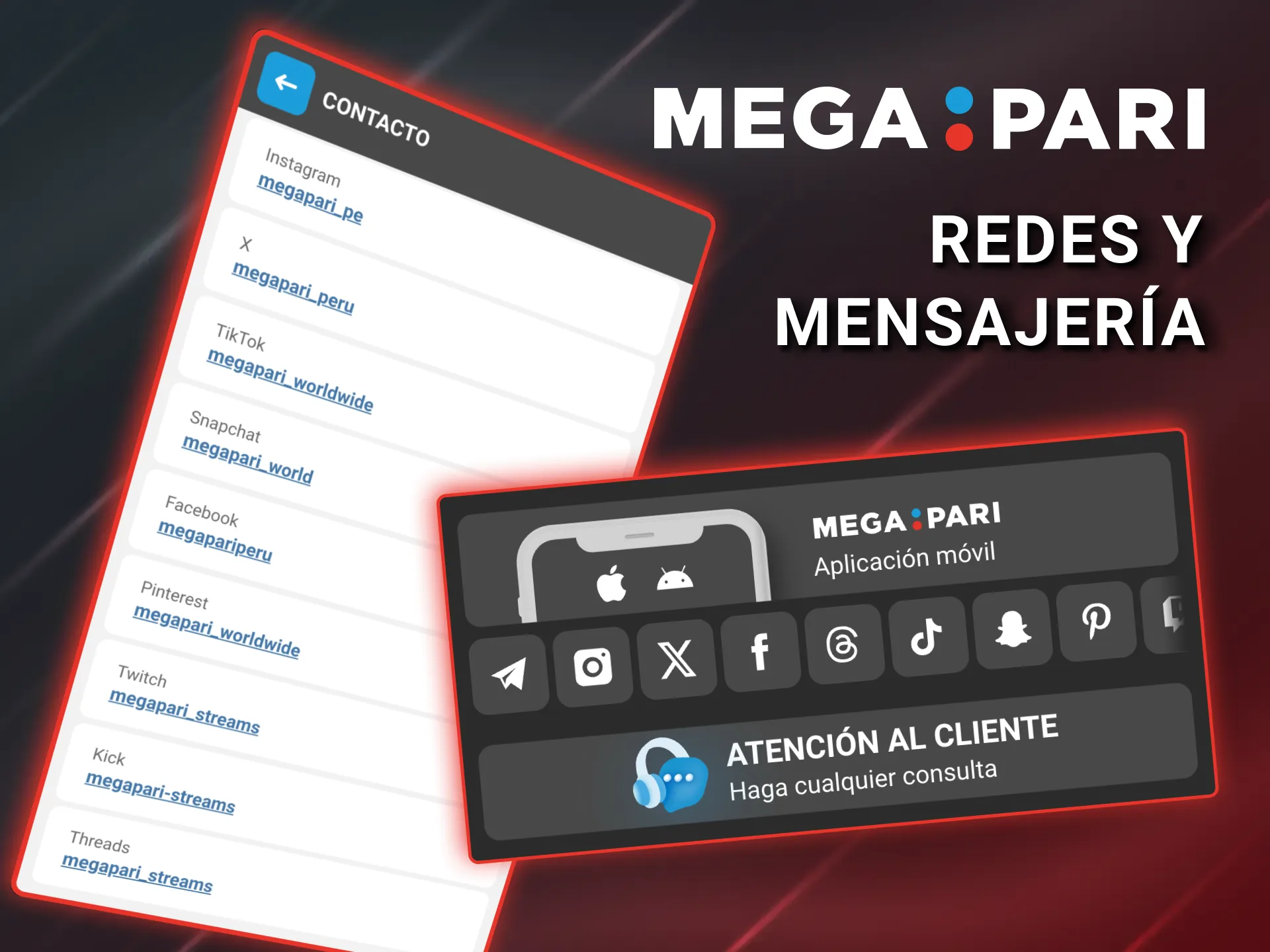Megapari Perú garantiza comunicación confiable en canales verificados de mensajería.