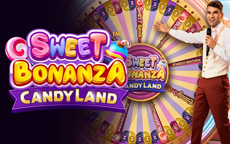 Sweet Bonanza CandyLand en Megapari con rueda de segmentos y bonos en vivo.